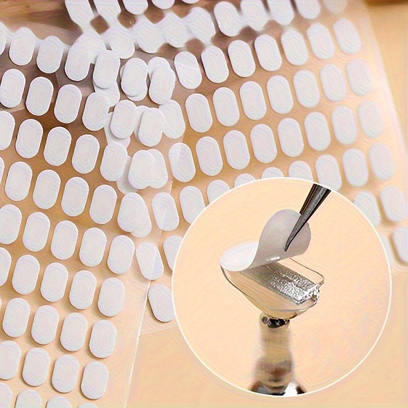 Nail Art Vector - ネイルアートディスプレイ粘着タブ2個、付け爪マニキュアチップホルダー用両面粘着テープ、クリアネイルスタンドステッカー
