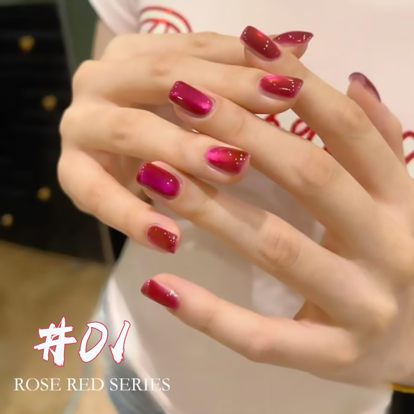 Nail Art Cat Eye Pink - WS 1個入り 2026年新作 ストロベリーグミ キャットアイ ネイルジェル
