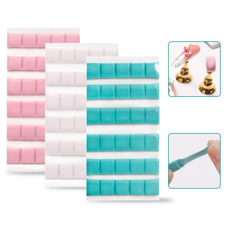 Nail Art Vector - 1 パックネイル接着剤粘土スティック爪のヒントホルダースタンドディスプレイマニキュア付け爪粘土ネイルアート練習ツール