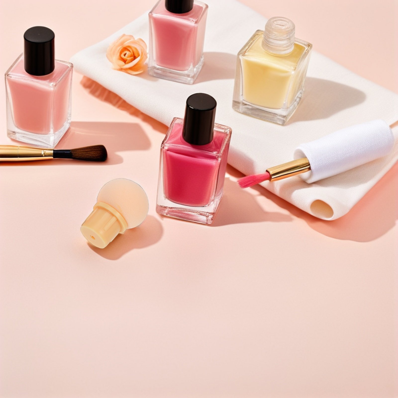 Nail Art Ombre - 50個入りネイルアートスポンジヘッド、柔らかく再利用可能なブレンディングチップ、DIYネイルデザインツール、オンブレスポンジペン交換チップ