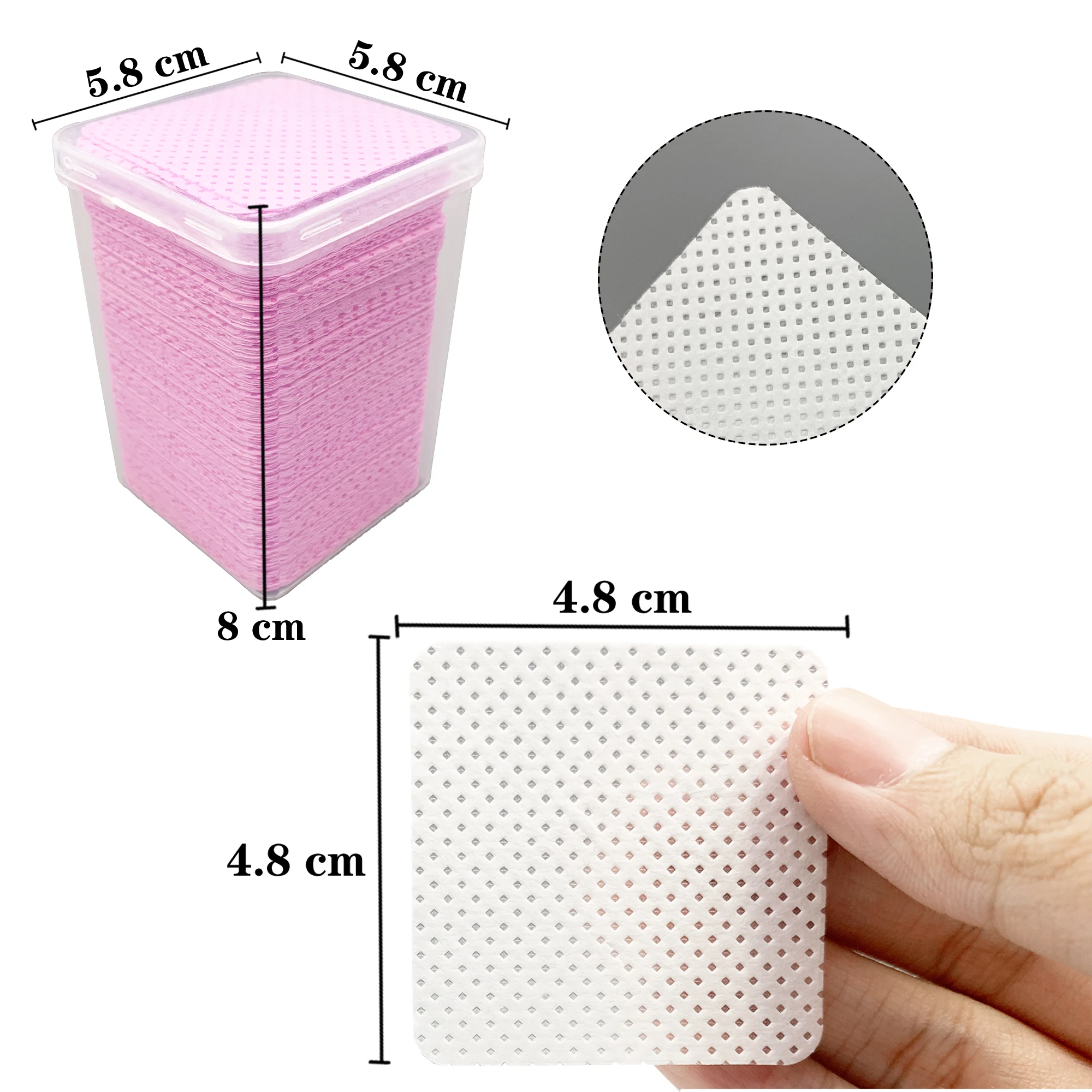 200 ピース/箱糸くずの出ないネイルワイプまつげエクステン - Nail Art Ombre のレビューと価格
