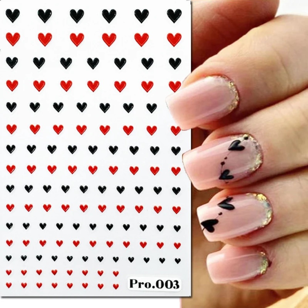 5Dエンボス加工のネイルアートステッカー。バレンタインデーに - Nail Art Valentines Day のレビューと価格