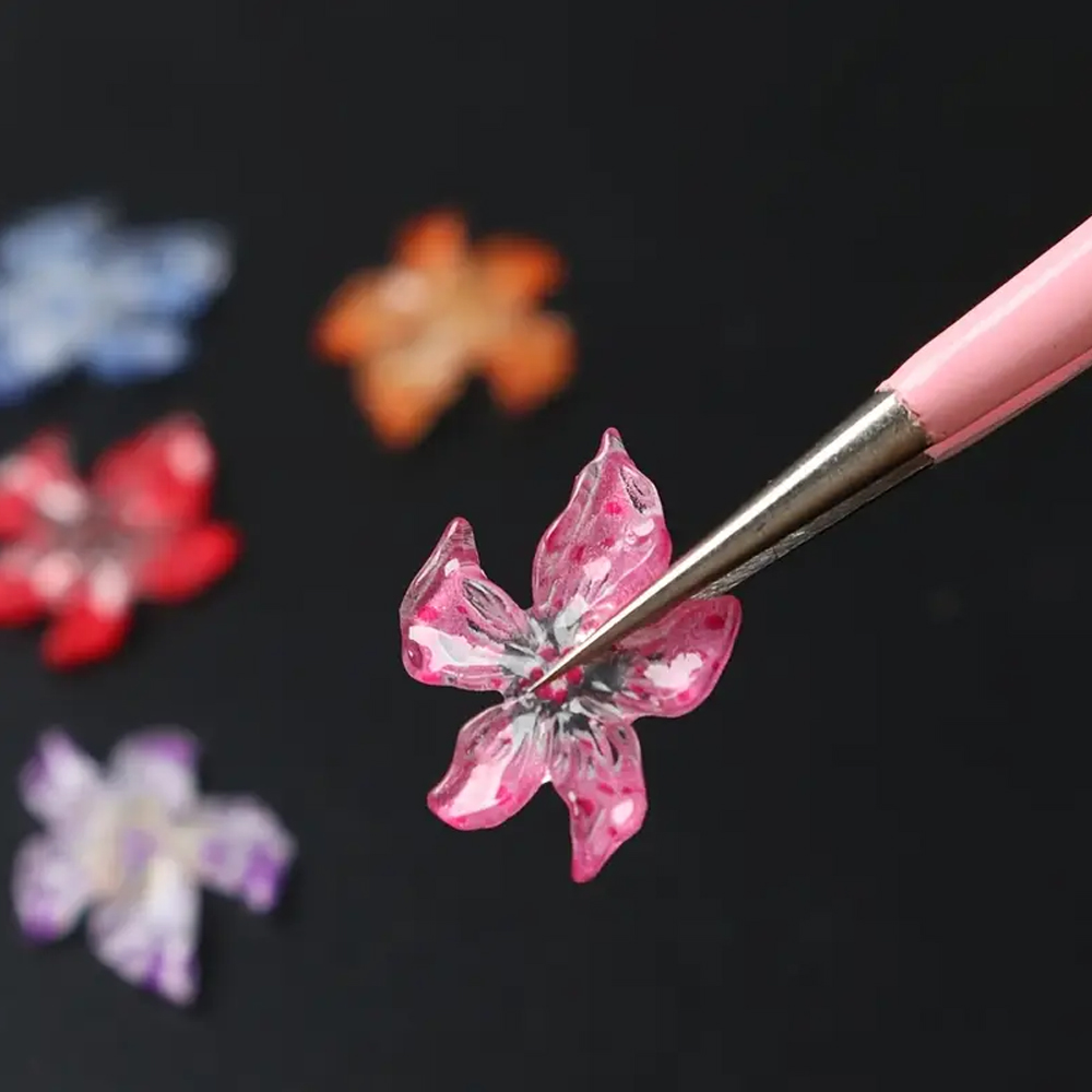 60個入り ハワイアンフラワーネイルデコレーション 3Dグラ - Nail Art Valentines Day のレビューと価格