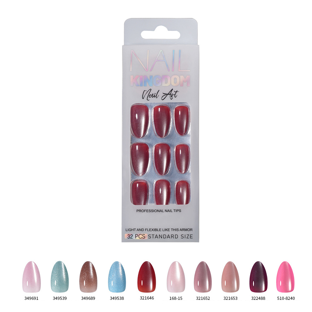 VITAGWX 32 個プレスオンネイルアーモンドネイルチッ - Nail Art Eye Cat のレビューと価格
