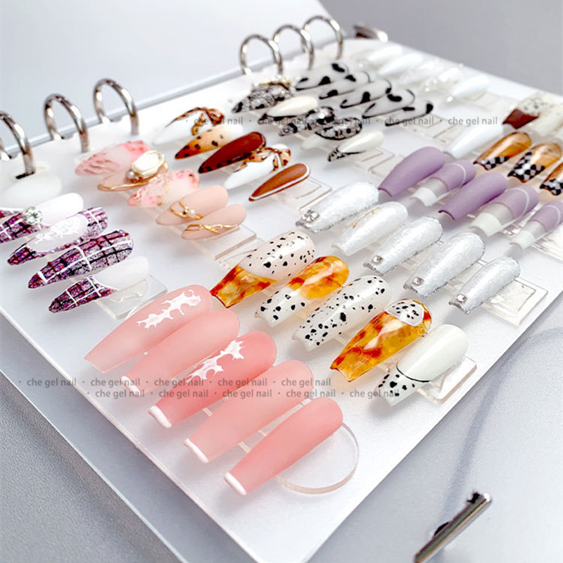ネイルのヒントアート展示収納ブックマットネイルジェルポリッシ - Nail Art Vector のレビューと価格