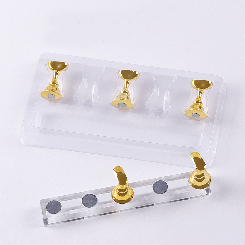 5/30 ピース/セット磁気ネイルホルダー偽ネイルチップ練習 - Nail Art Vector のレビューと価格
