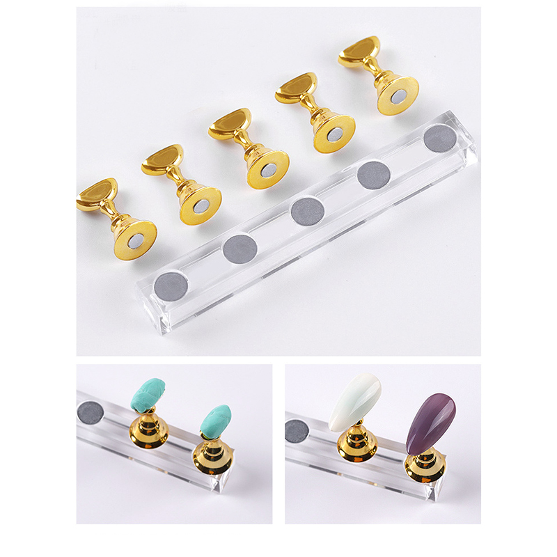 5/30 ピース/セット磁気ネイルホルダー偽ネイルチップ練習 - Nail Art Vector のレビューと価格
