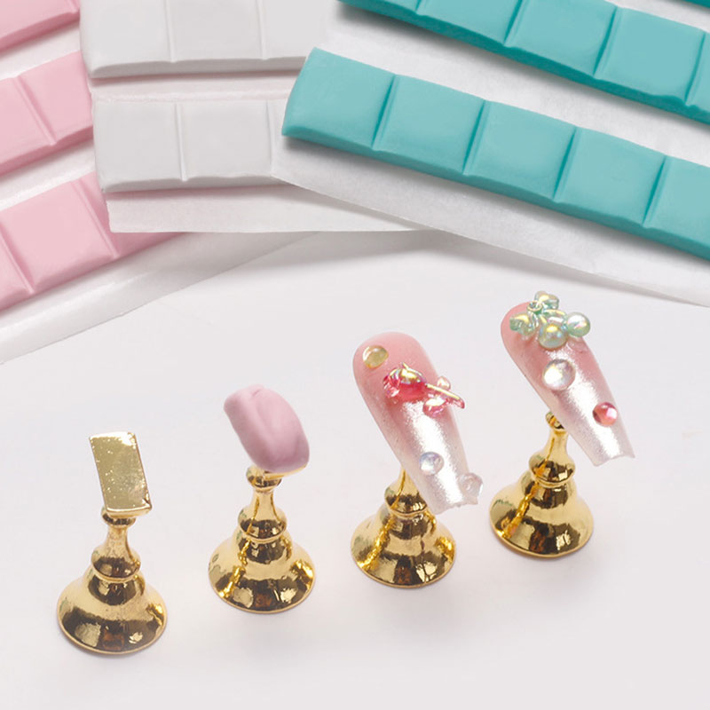 1 パックネイル接着剤粘土スティック爪のヒントホルダースタン - Nail Art Vector のレビューと価格