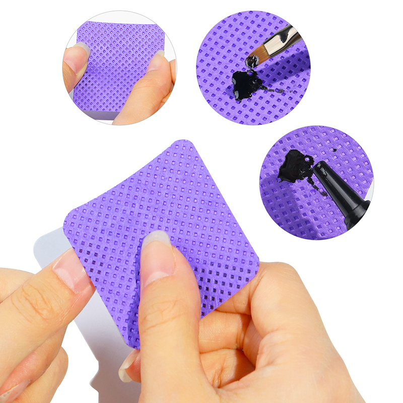 糸くずの出ないネイルワイプ、まつげエクステンショングルーワイ - Nail Art Ombre のレビューと価格