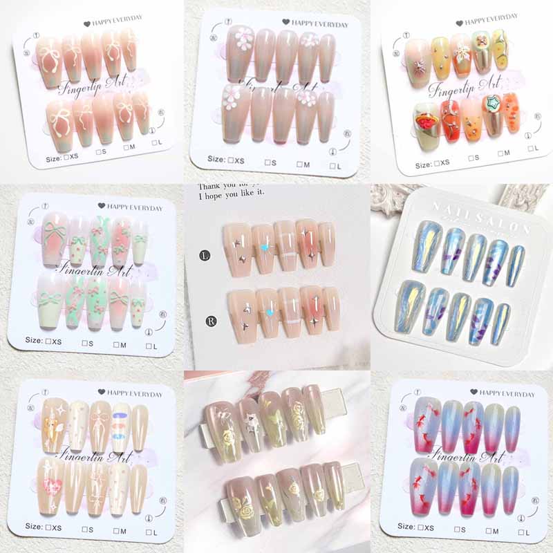 10枚入り レディース フレンチスタイル ハイエンド 3Dレ - Nail Art Eye Cat のレビューと価格