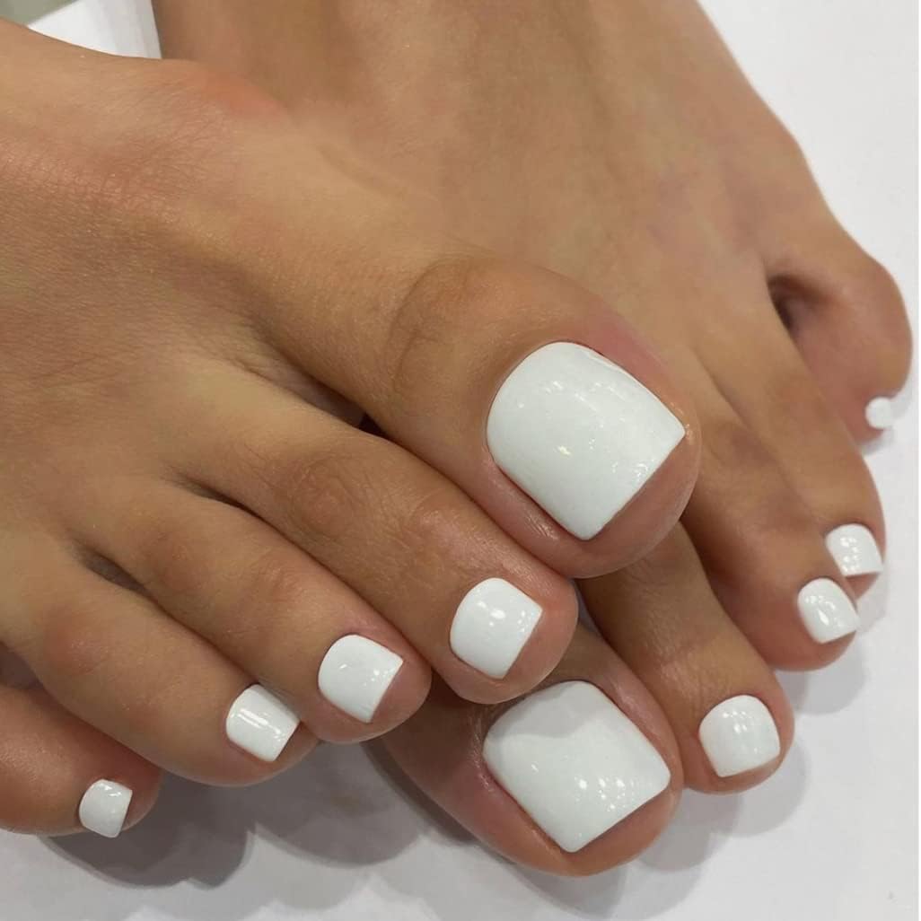 120枚入り 付け爪 フットネイルチップ 12サイズ ホワイ - Nail Art Ombre のレビューと価格