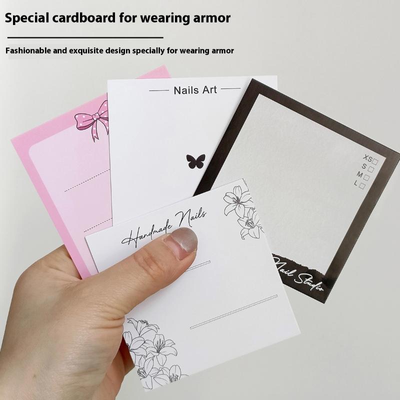 ● 20枚入りプレスオンネイル用蝶型段ボールフォトプロップ、 - Nail Art Vector のレビューと価格