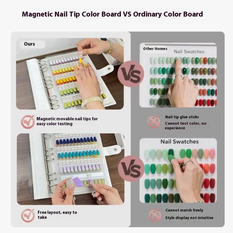 48/96/144/192色 マグネット式ネイルチップ見本帳 - Nail Art Vector のレビューと価格
