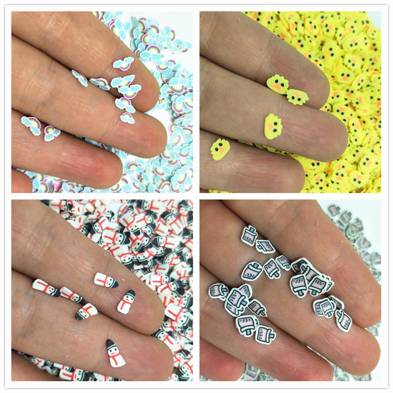 ポリマークレイ,20g,クリスマスクッキー,ペンギン,雪だる - Nail Art Xmas Design のレビューと価格