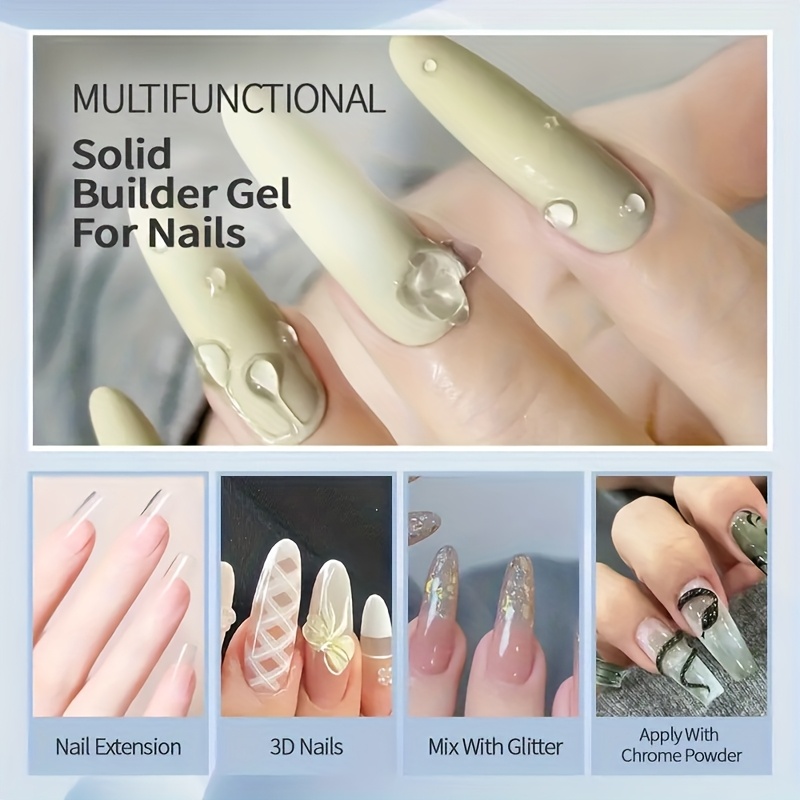 100gクリアノンスティックハンドエクステンションネイルジェ - Nail Art Ombre のレビューと価格