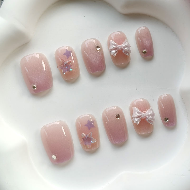 10個入り ティーンガールファッション キュートなピンクパー - Nail Art Love のレビューと価格