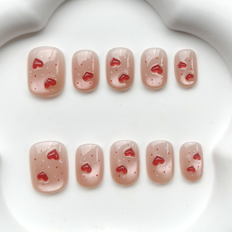 10 個フレンチスタイルかわいい恋人ネイルアートウェアラブル - Nail Art Eye Cat のレビューと価格