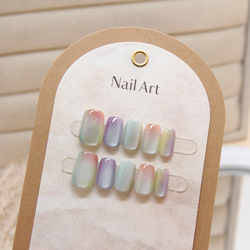 女性用の取り外し可能なキャッツアイネイルパッチ,10個,色と - Nail Art Eye Cat のレビューと価格