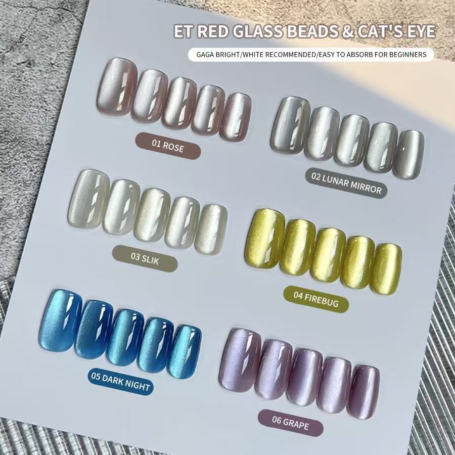 XEIJAYI 10ml ガラスビーズキャッツアイマグネティ - Nail Art Cat Eye Pink のレビューと価格