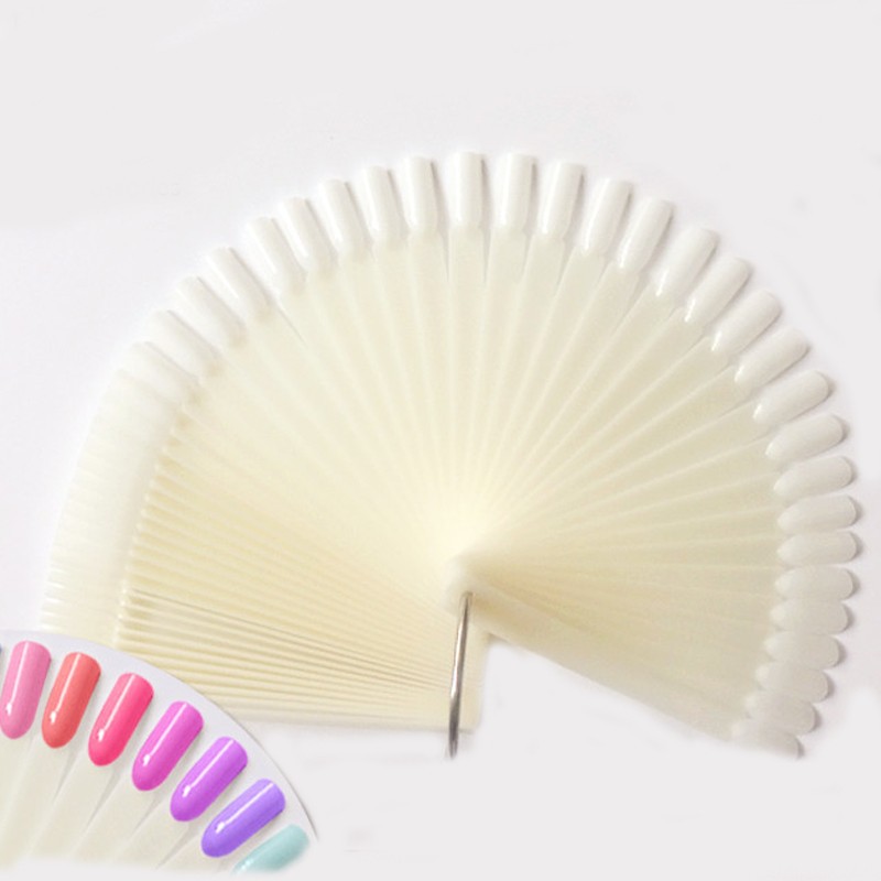 4 色 50 個偽ネイルのヒント偽ネイルアートポリッシュカラ - Nail Art Vector のレビューと価格