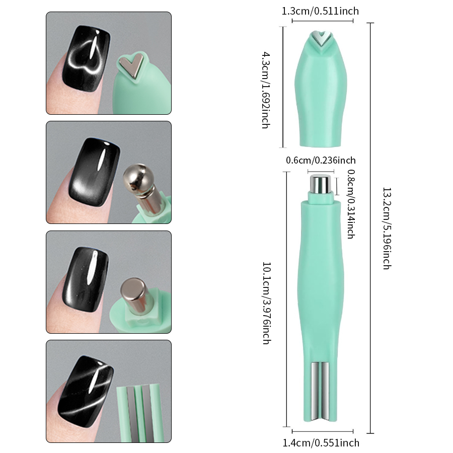 RSNAIL 4 in 1キャッツアイネイルマグネット 3D - Nail Art Love のレビューと価格