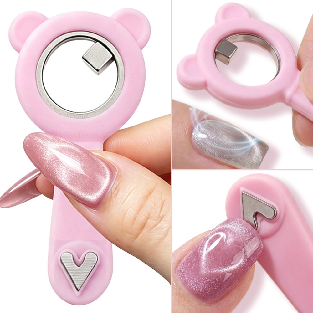 キャットアイネイルマグネット 2-in-1 ベアシリコンリン - Nail Art Love のレビューと価格
