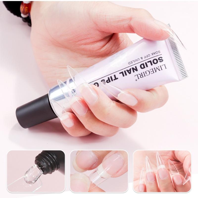 30g ソフト透明ネイルチップジェル 強力接着剤 UVソーク - Nail Art Ombre のレビューと価格